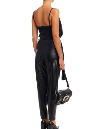 Чёрный топ HELMUT LANG: фото 4 - Invogue